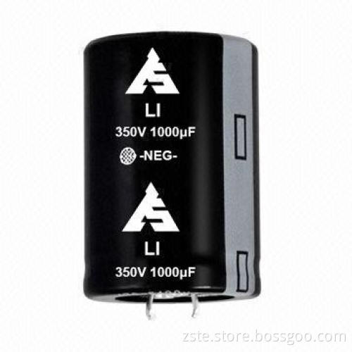 Snap-in Aluminum Electrolytic Capacitor, LI, 350V, 1000uf, for Switching Power/Inverter Smoothing